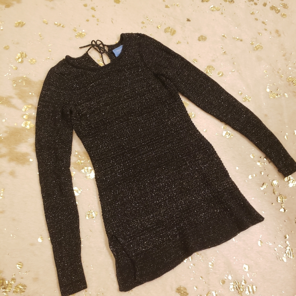 Simply Vera Vera Wang XS Black Sparkle Sweater